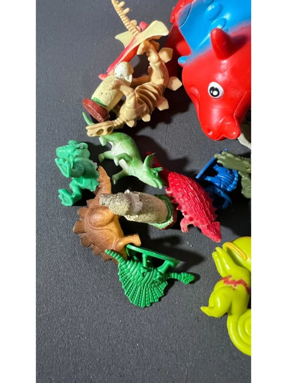 Mixed Dinosaur And Animal Figurine Toy Lot With Colorful Variety